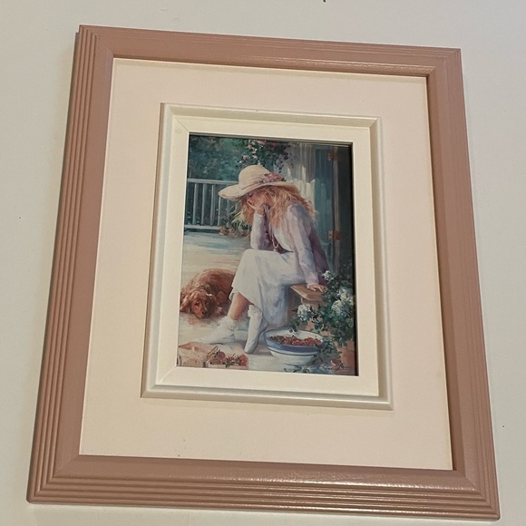 Lise Auger painting print framed 11”*13” - Picture 2 of 10